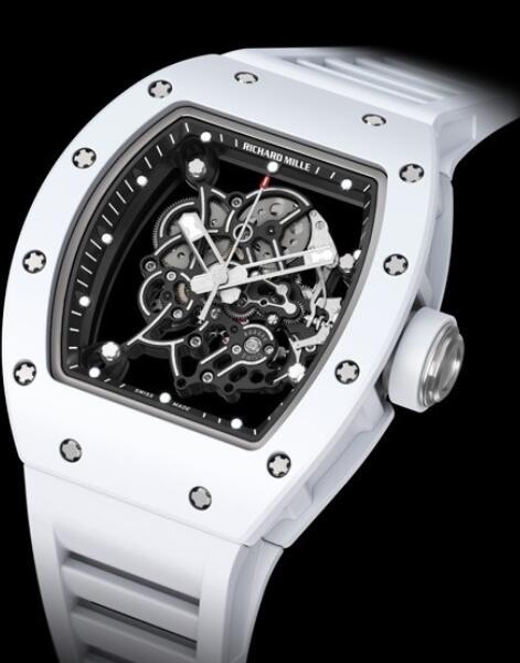 Richard Mille Replica Watch White RM 055 Bubba Watson